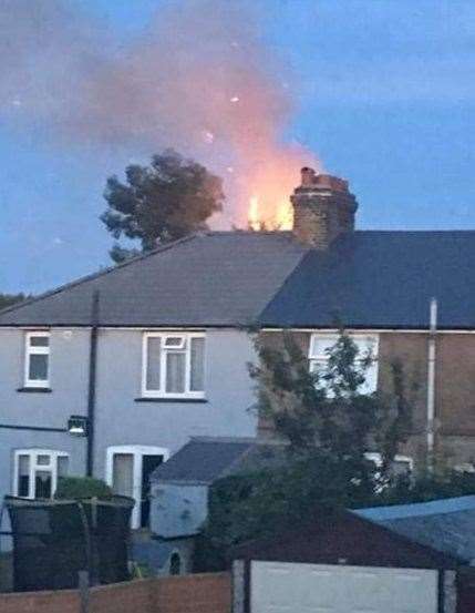 The blaze is believed to have been started deliberately