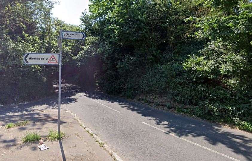 Crockenhill Road was closed from its junction with Sheepcote Lane. Picture: Google