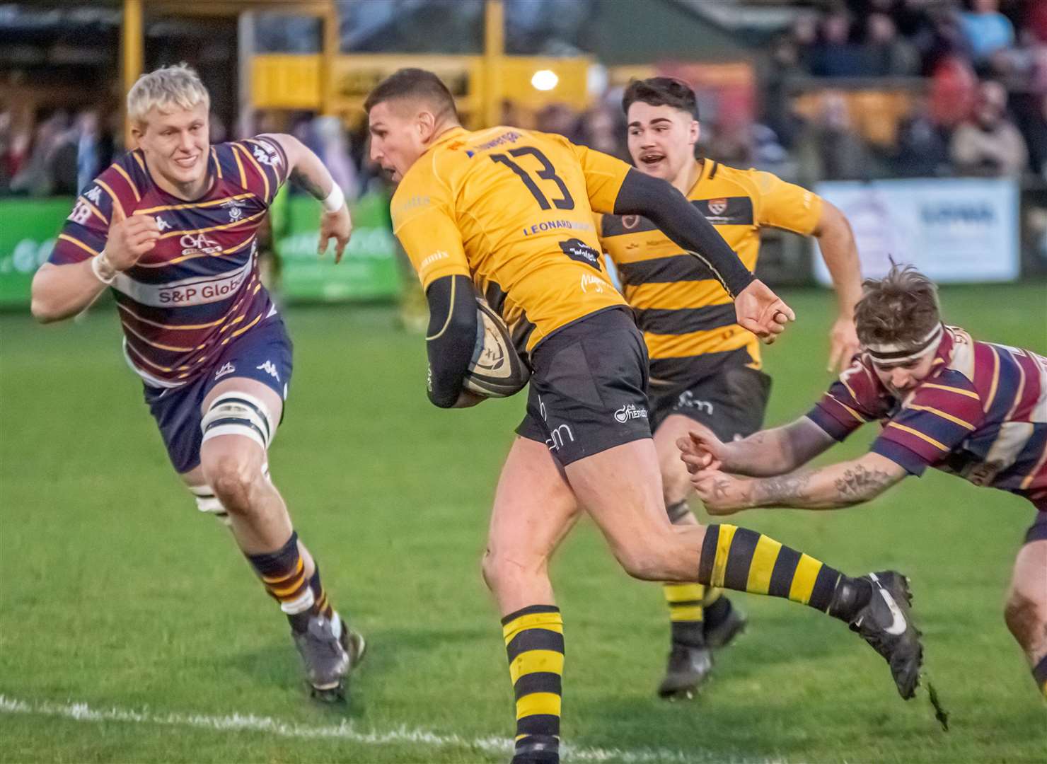 Frank Morgan was among the tries as Canterbury claimed another win. Picture: Phillipa Hilton