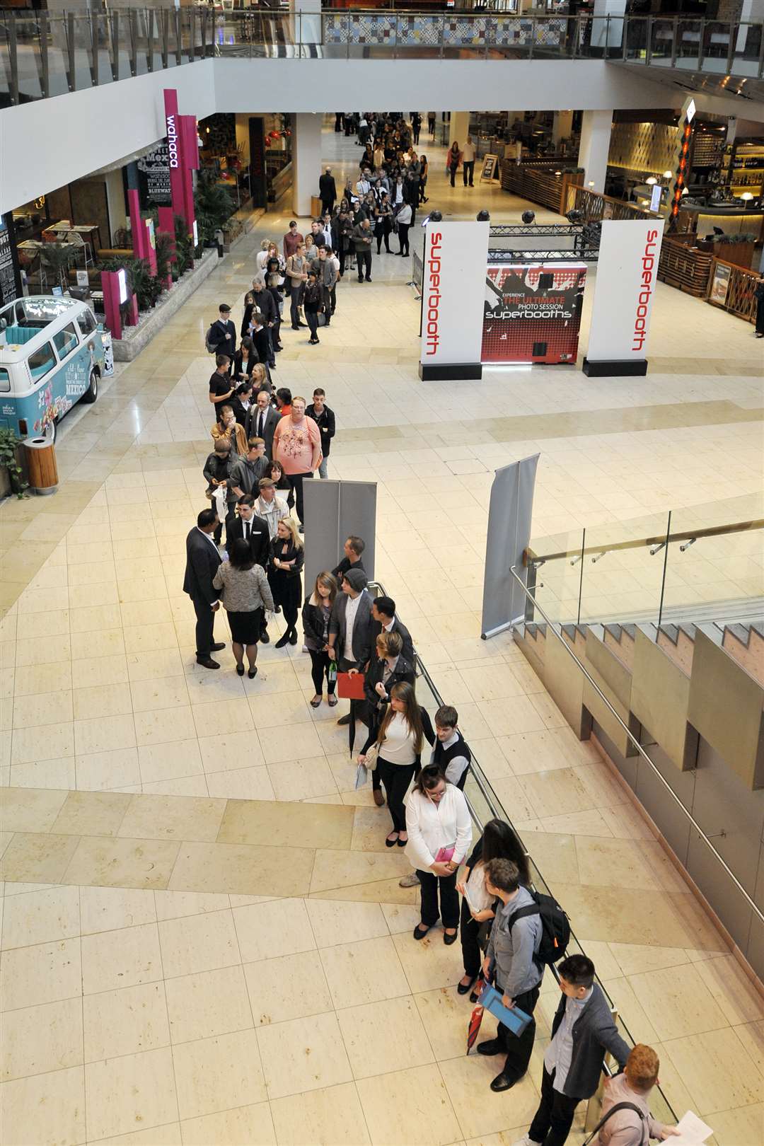 More than 5,000 people attended the jobs fair at Bluewater