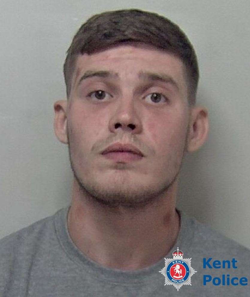 Burglar Josh Plant, from Margate, targeted nine homes in Ramsgate in the space of an hour. Picture: Kent Police