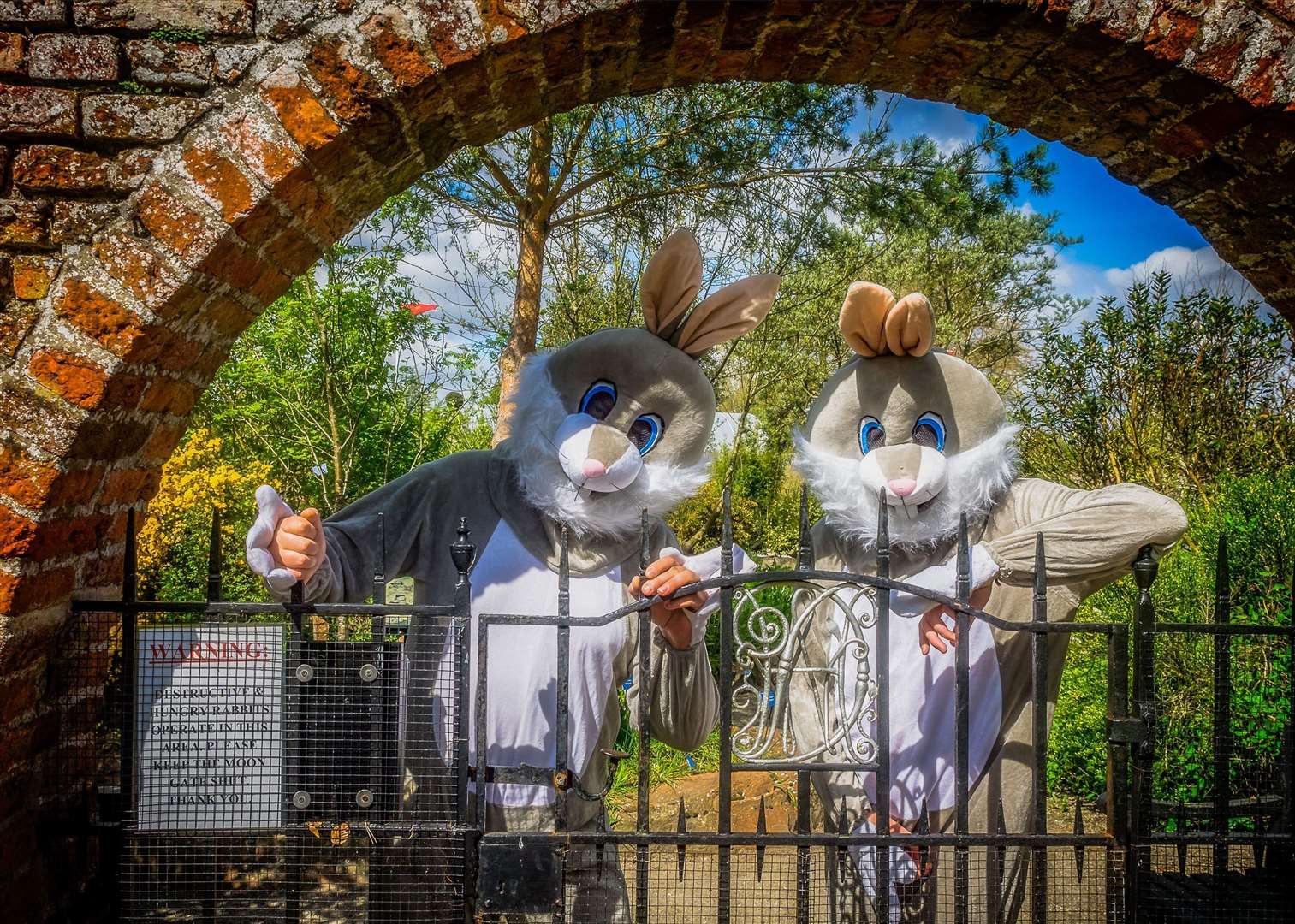 Find the clues hidden in the gardens at Lullingstone Castle. Picture: Alan Graham