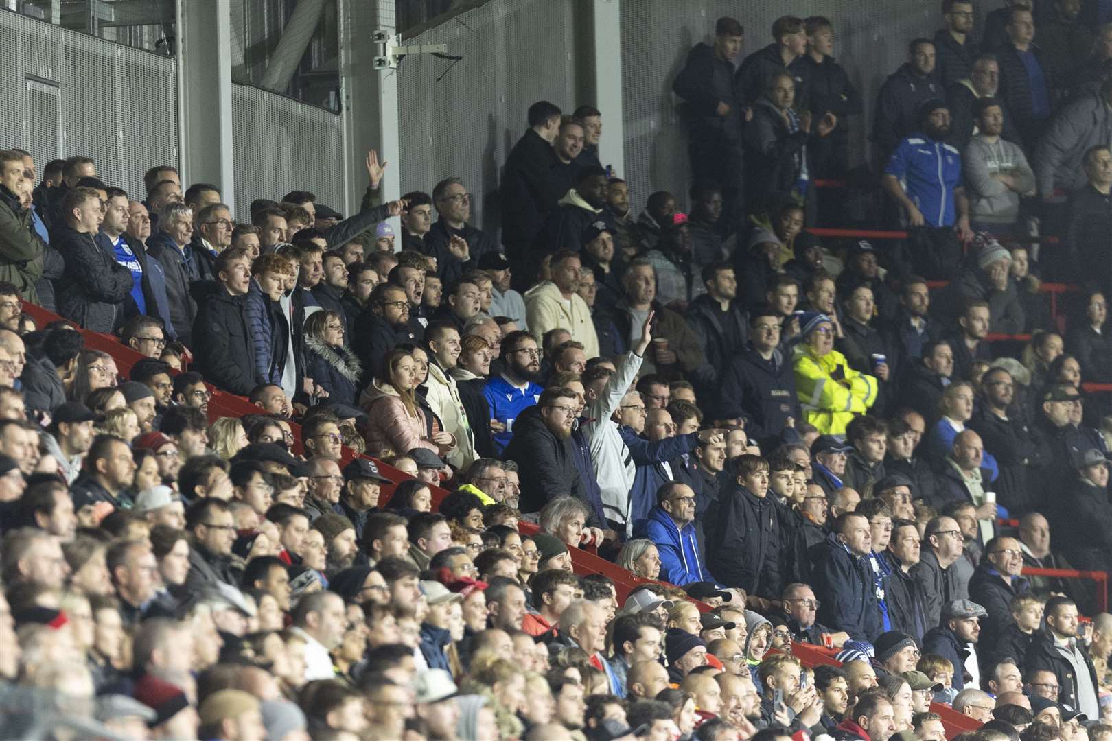 Gillingham had more than 2,000 fans at Brentford for their Carabao Cup game. Picture: KPI