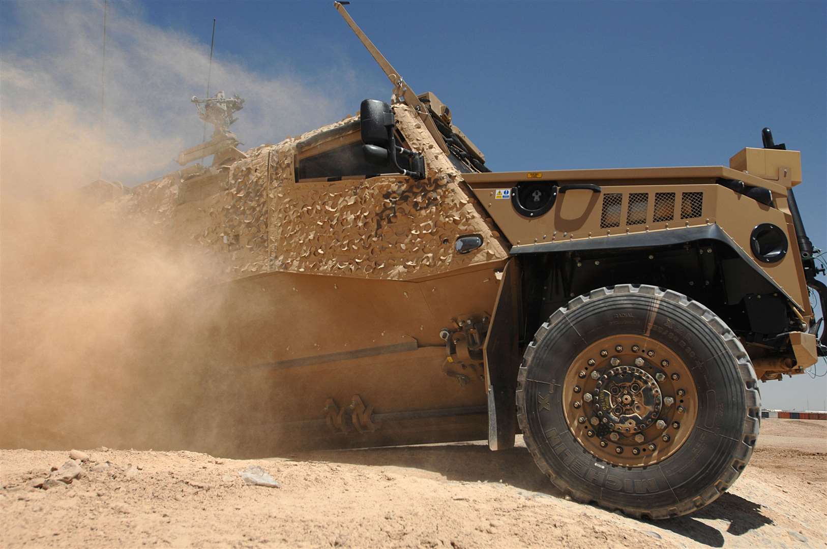 A Foxhound Light Protection Protected Vehicle at Camp Bastion, Helmand, Afghanistan (Sergeant Andy Reddy RLC/MoD/Crown Copyright/PA)