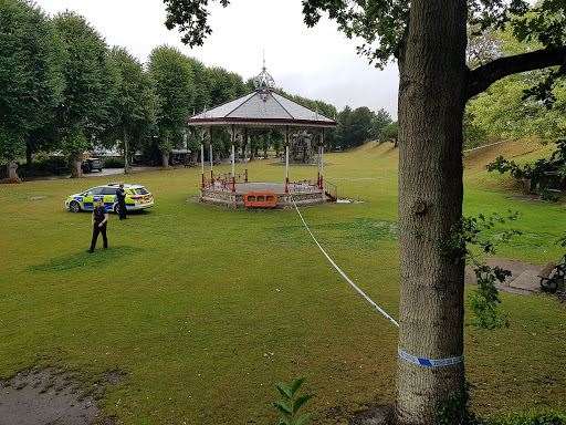 Police in Dane John Gardens. Picture: Lydia Chantler-Hicks