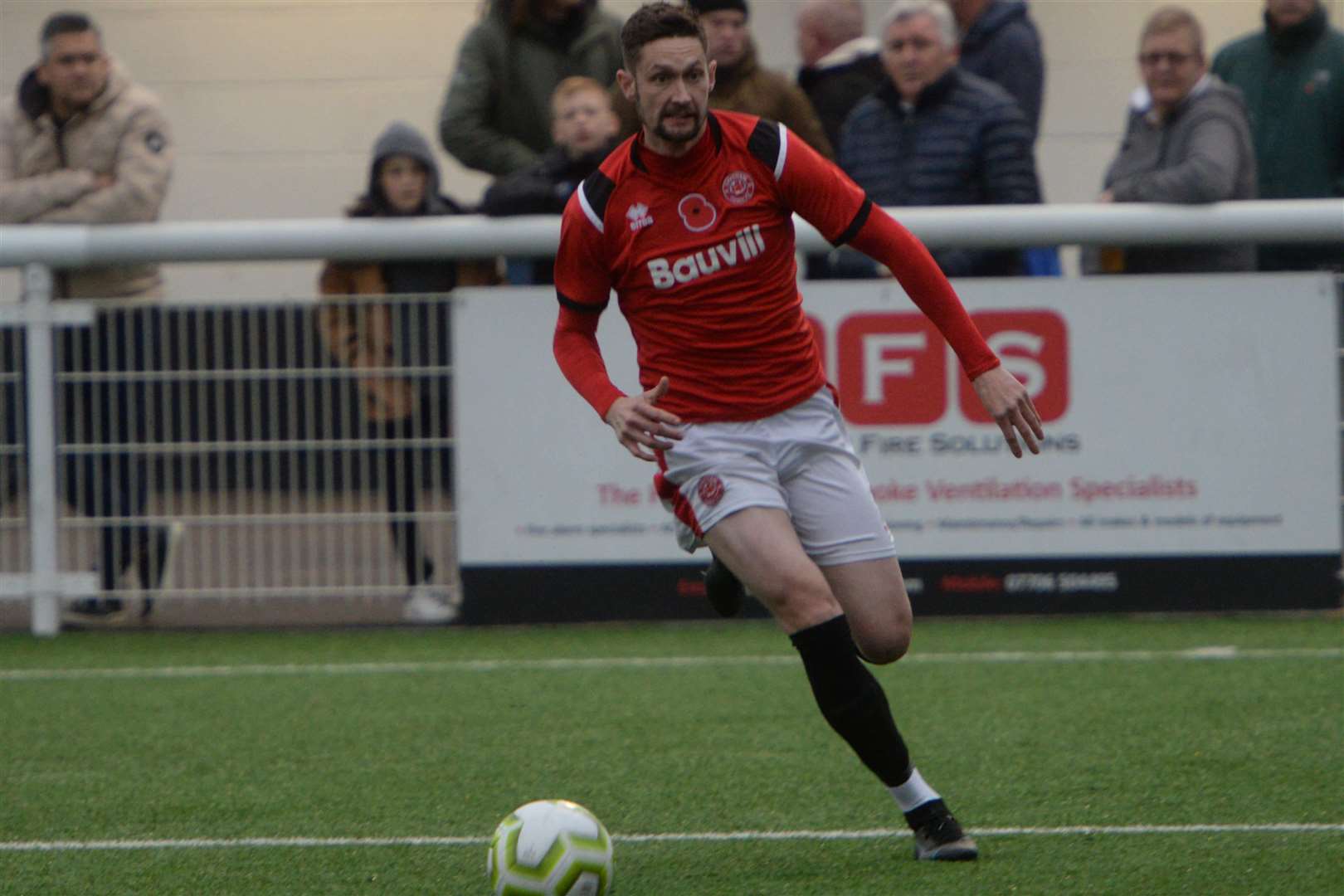 Dan Bradshaw has been a regular goalscorer for Chatham this season. Picture: Chris Davey