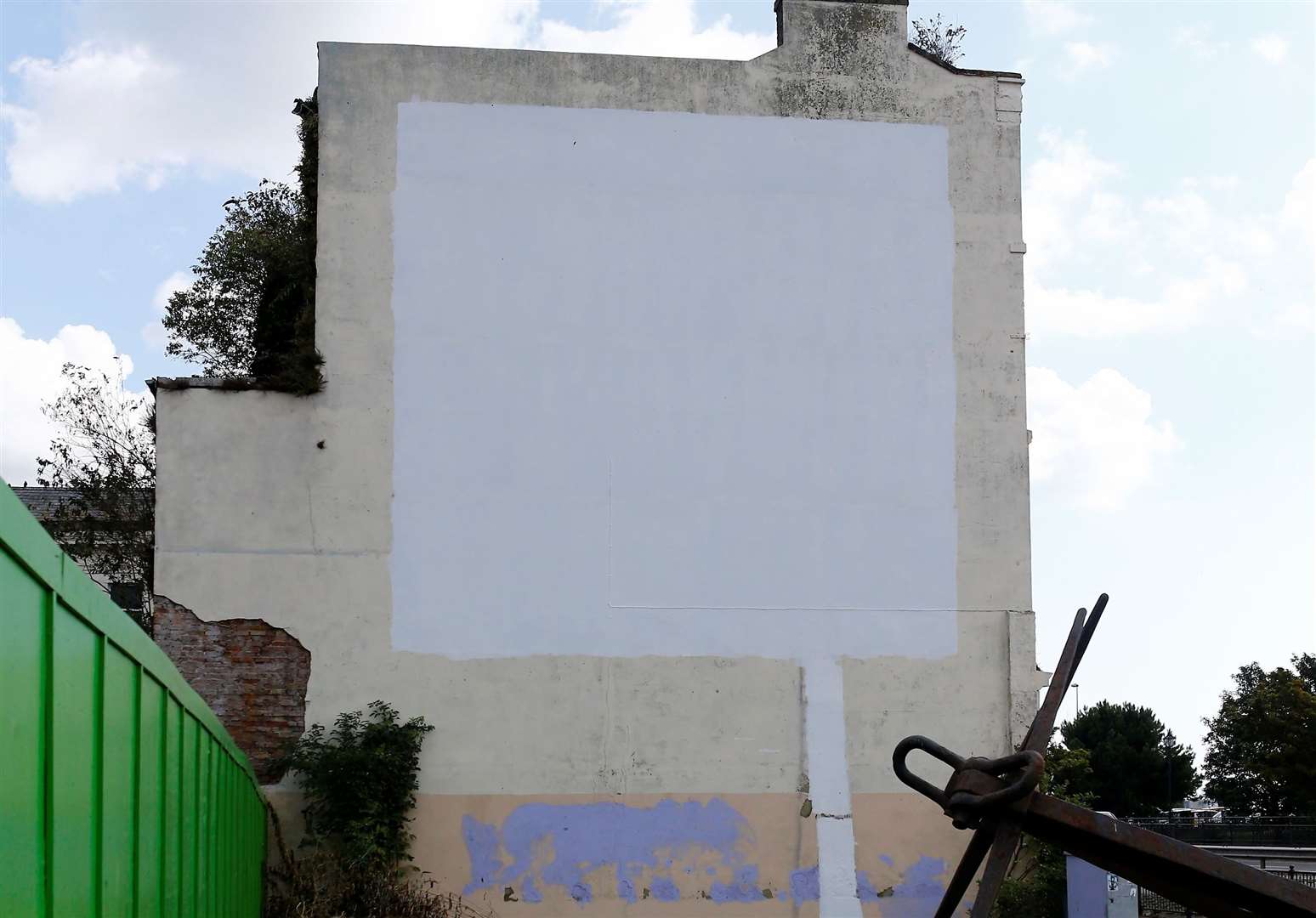 The Dover Banksy was white-washed just months after being revealed. Picture: Matt Bristow