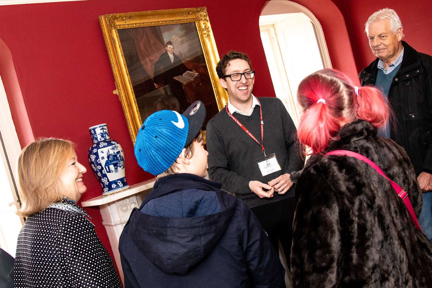 Museum manager Owen Gower giving a tour of Dr Jenner’s house (Dr Jenner’s House/PA)