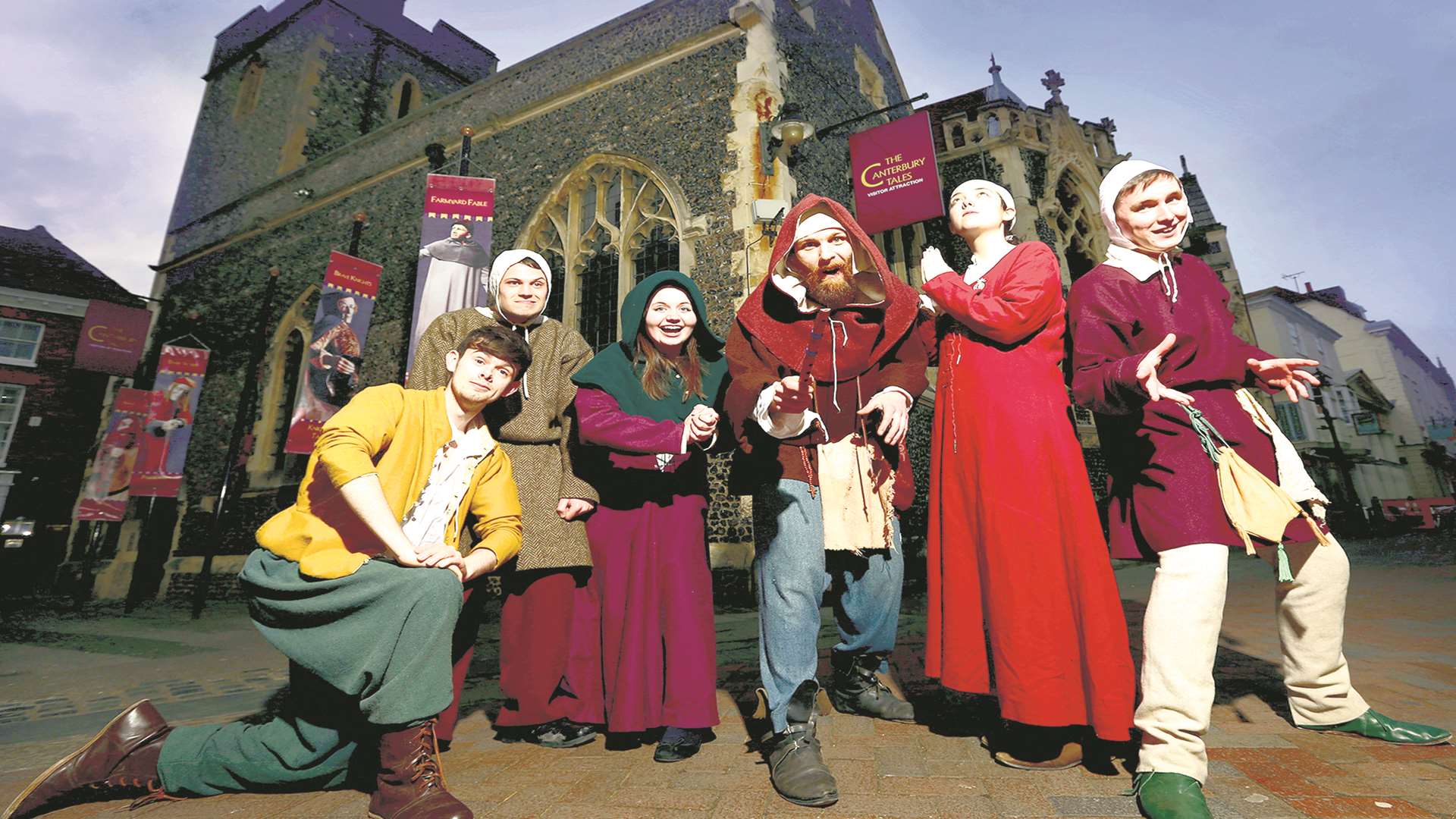 Take an interactive tour through Chaucer's tales, meeting costumed characters and pilgrims along the way