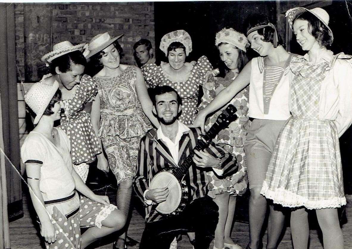 Victor Young performing at The Hazlitt with the County Towners Variety Club in Maidstone