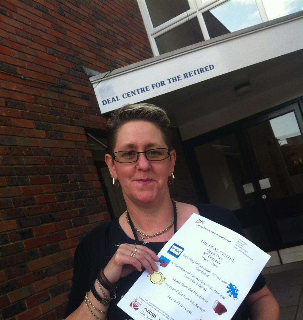 Helen Morgan, manager at the Deal Centre preparing for Wednesday's open day