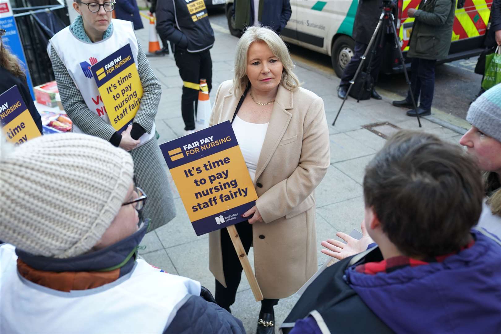 Royal College of Nursing general secretary Pat Cullen has accused the Government of choosing to ‘punish’ nurses (Kirsty O’Connor/PA)