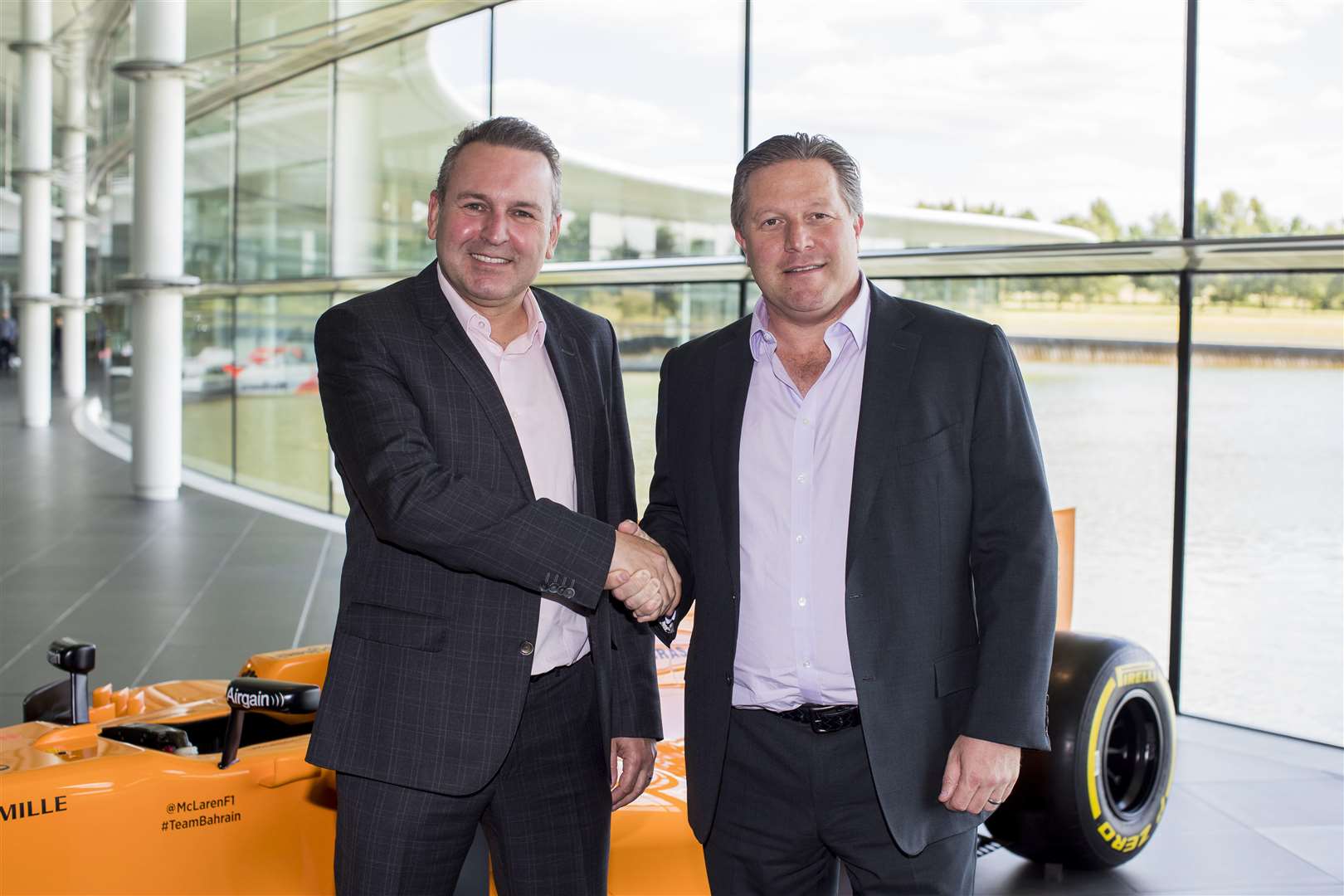 Danny Lucas and Zac Brown, chief executive of McLaren Racing (2866843)