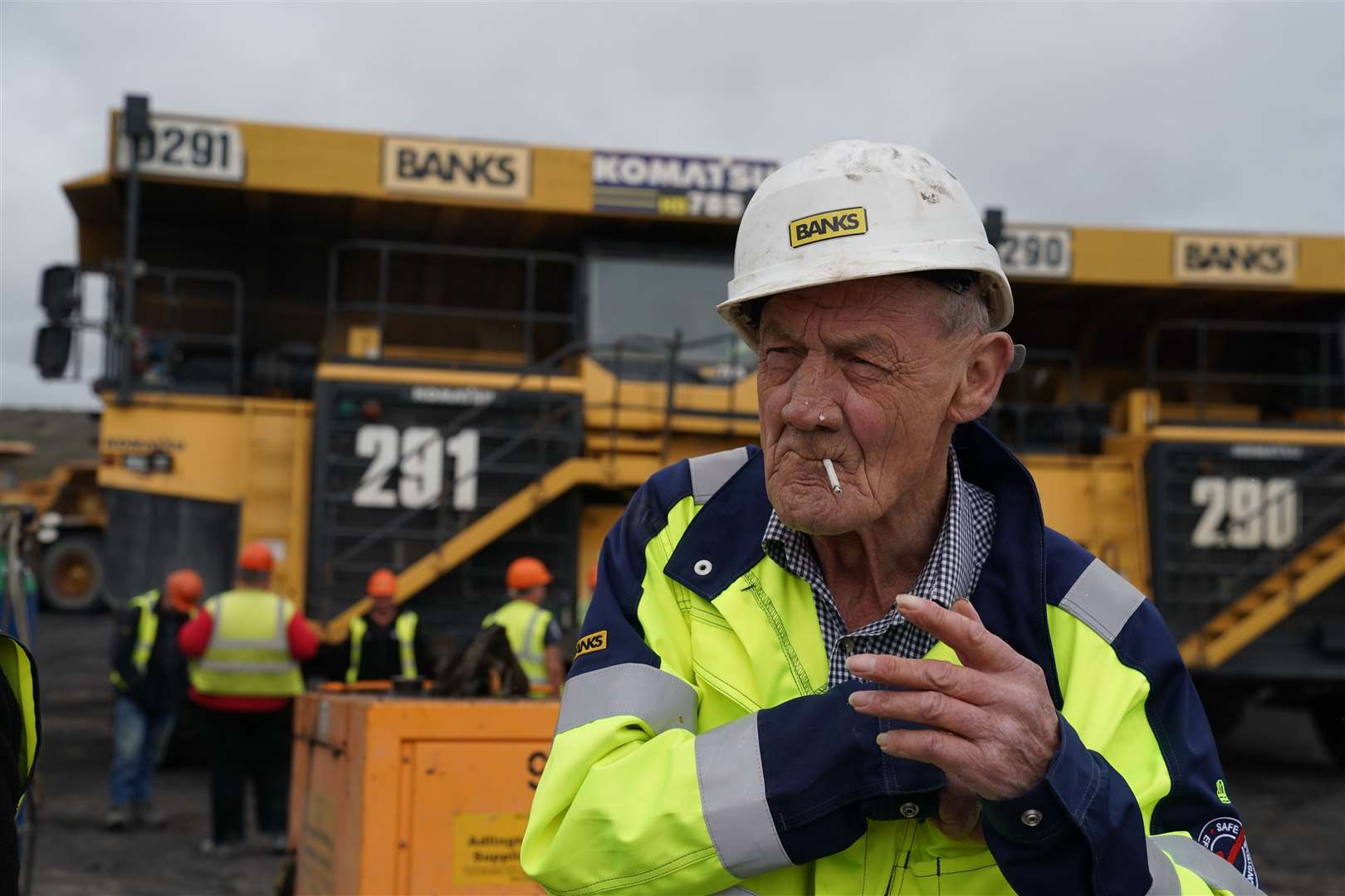 Alistair Renton, 67, has worked at Brenkley Lane Surface Mine since 1982 (Owen Humphreys/PA)