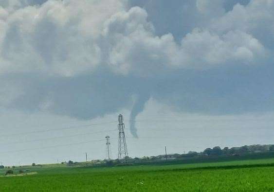 A funnel cloud has been spotted in Westgate. Picture: Julianne Nocentini-Baker