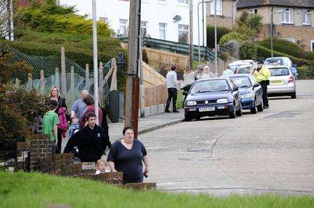 Homes evacuated at Dover