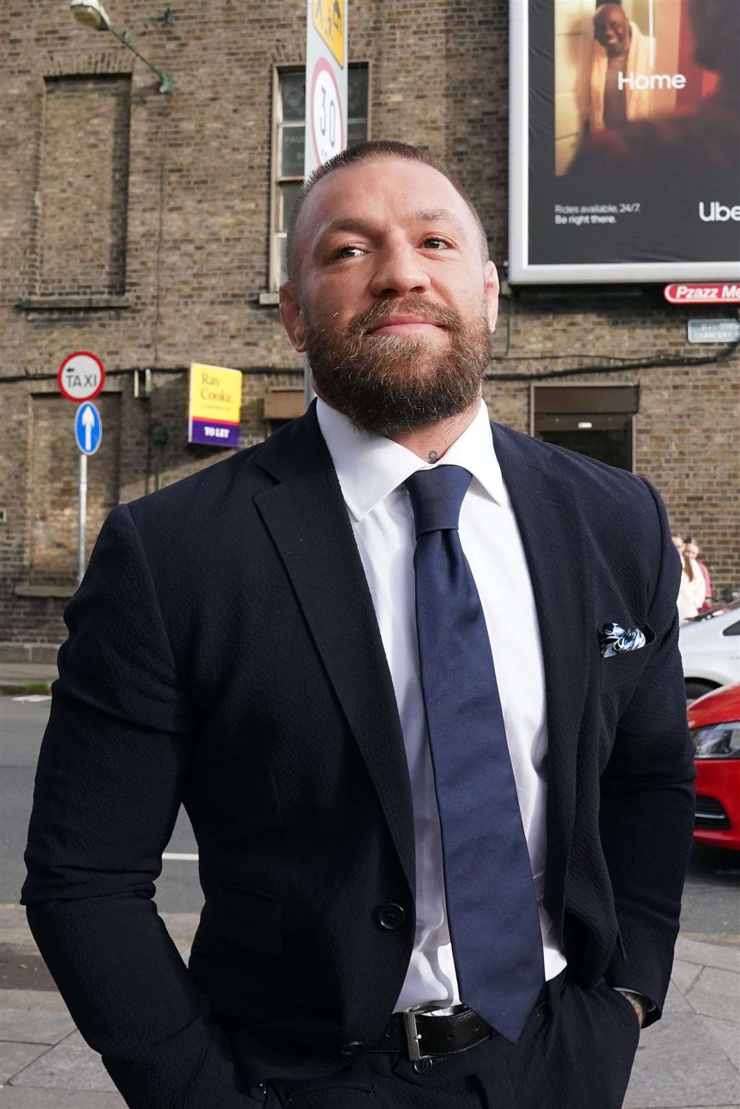 Conor McGregor outside the High Court in Dublin (Brian Lawless/PA)