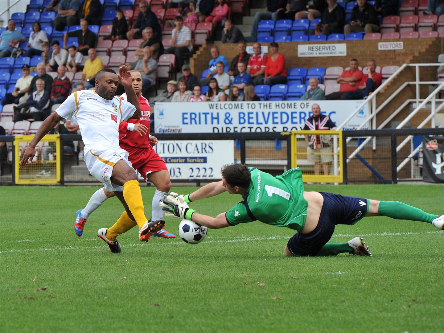 Sam Mott in action and making a save Picture: Keith Gillard (34723772)