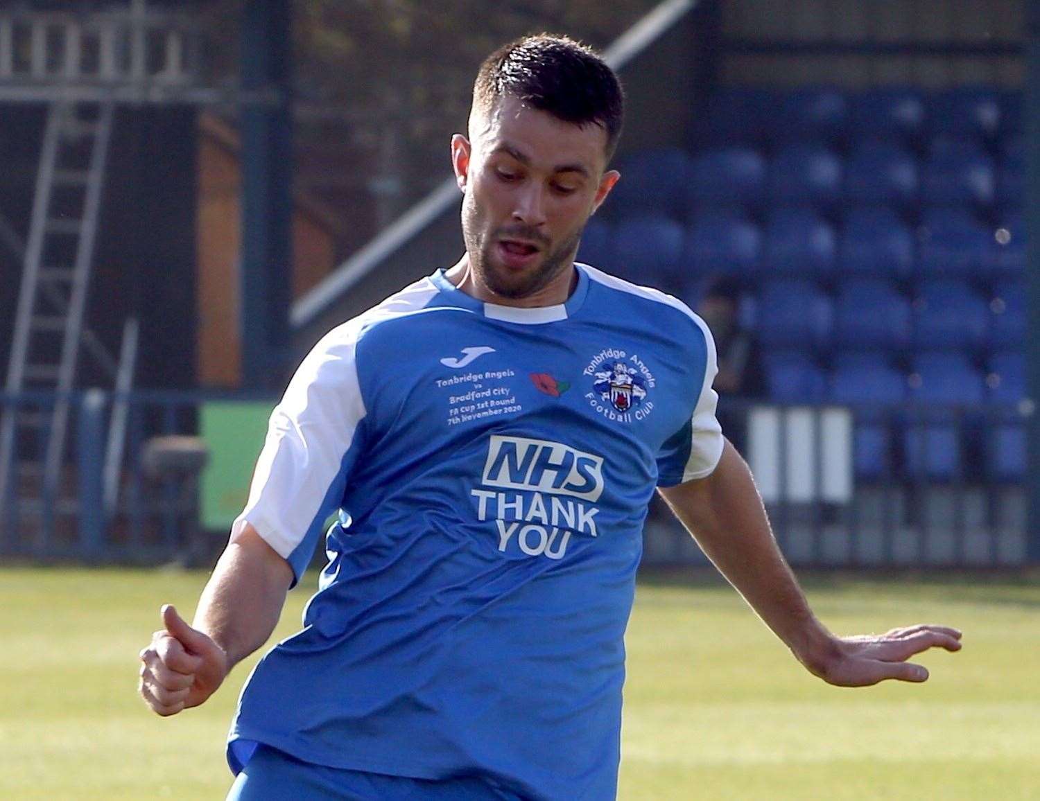 Tonbridge Angels midfielder Tom Parkinson Picture: Dave Couldridge