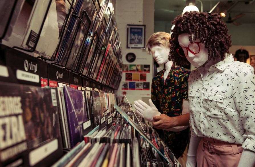 Kate and Alan at the record store in Flux Picture: The Other Richard