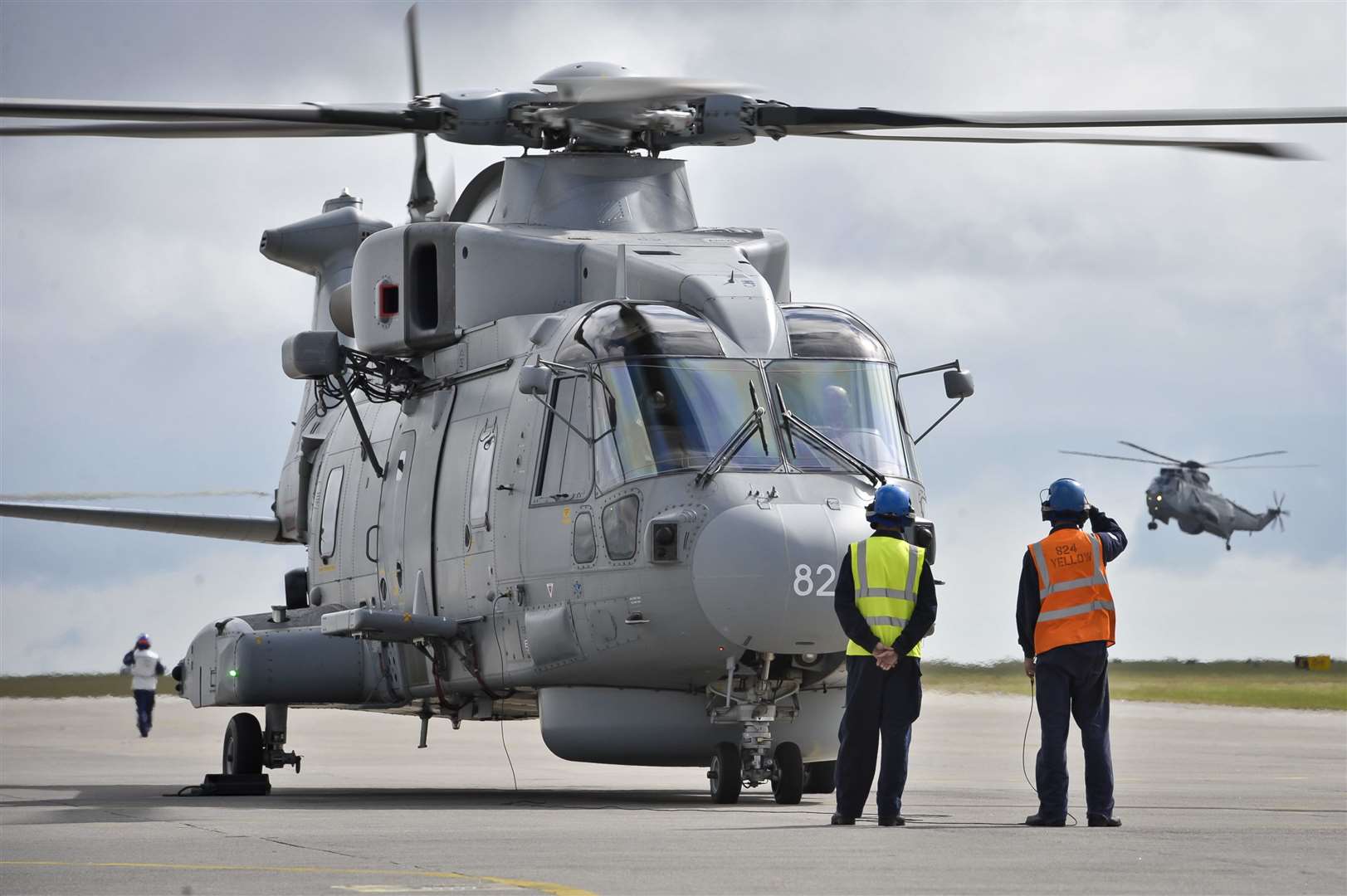 A Merlin Mk 2 helicopter (Ben Birchall/PA)