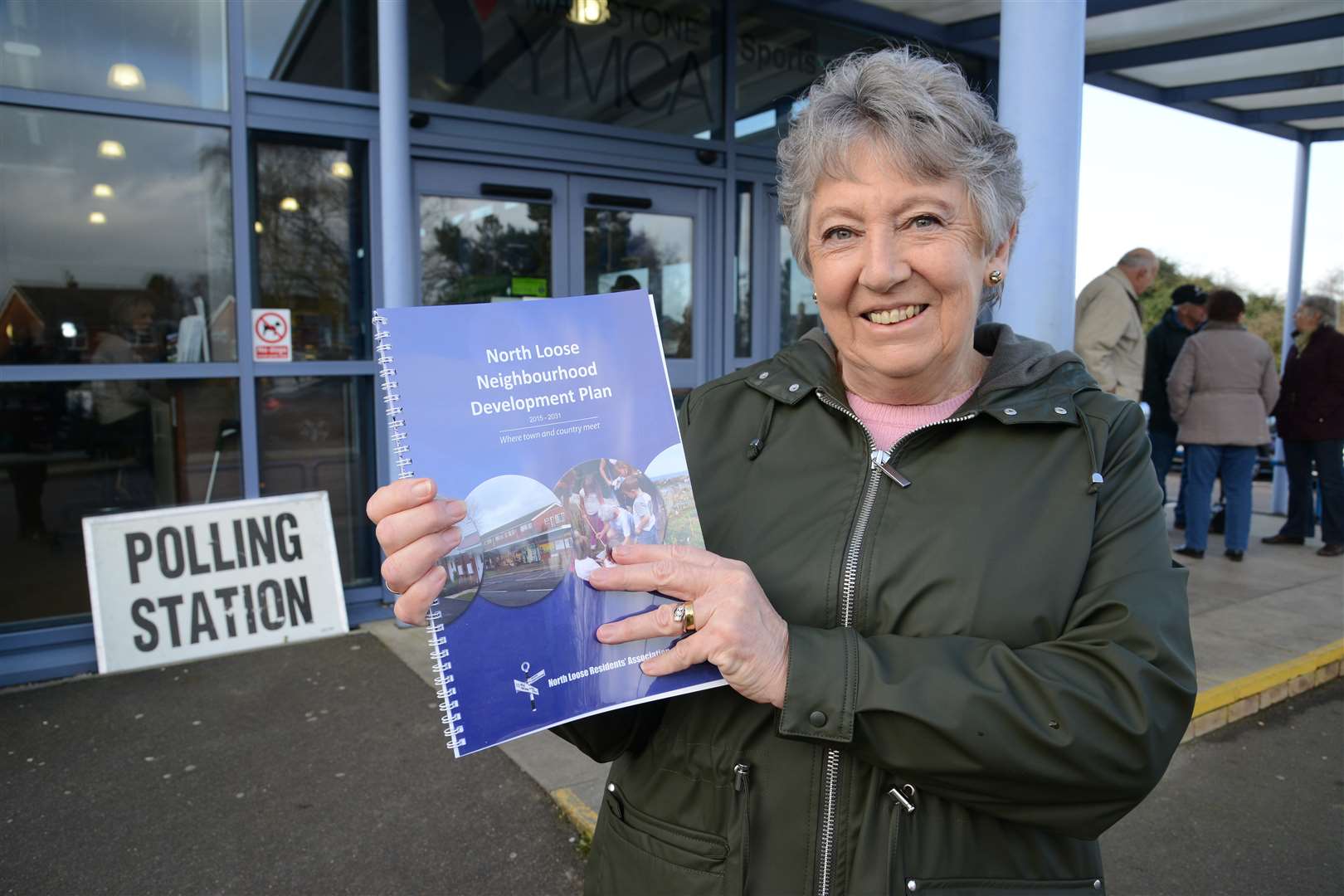 Jacquie Day, secretary of NLRA, with a copy of the Neighbourhod Plan