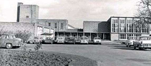 Oldborough Manor School in Maidstone pictured in 1964. In 2007, Oldborough Manor merged with Senacre Technology College to become the New Line Learning Academy, which opened on the same site but with new buildings