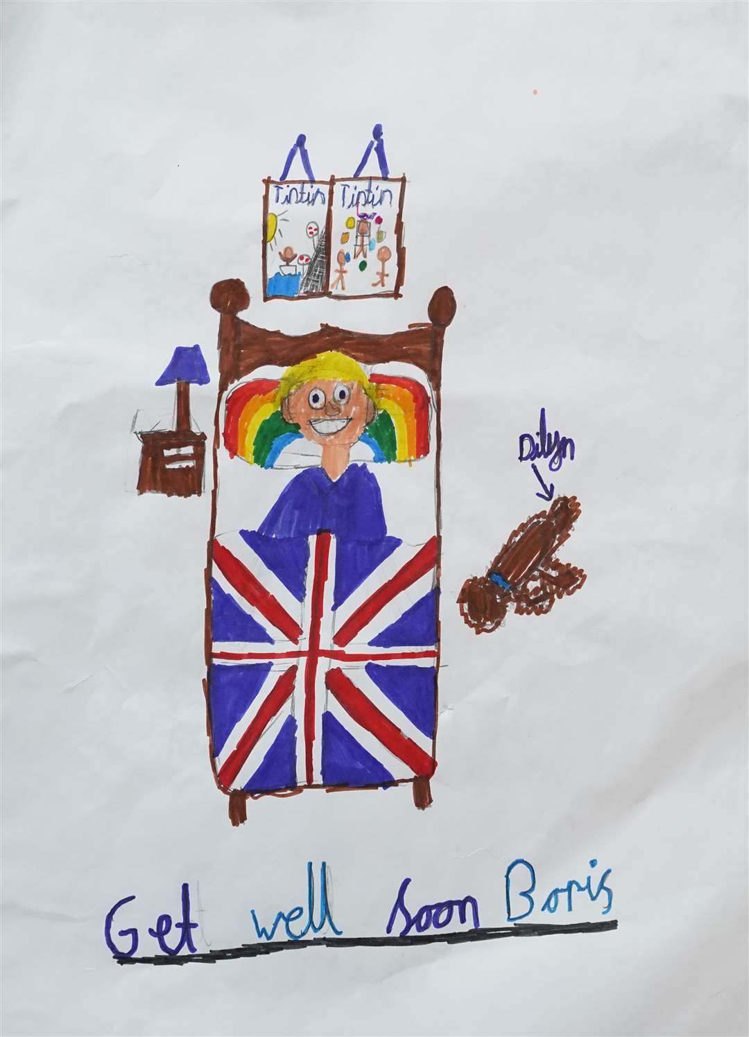 From Archie, eight, of London (Andrew Parsons/10 Downing Street/Crown Copyright)