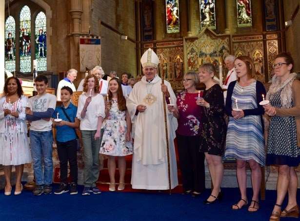 St Mary's Church gave thanks for the community support in its church tower roof appeal during a service led by the Rt Rev'd Trevor Willmott, Bishop of Dover