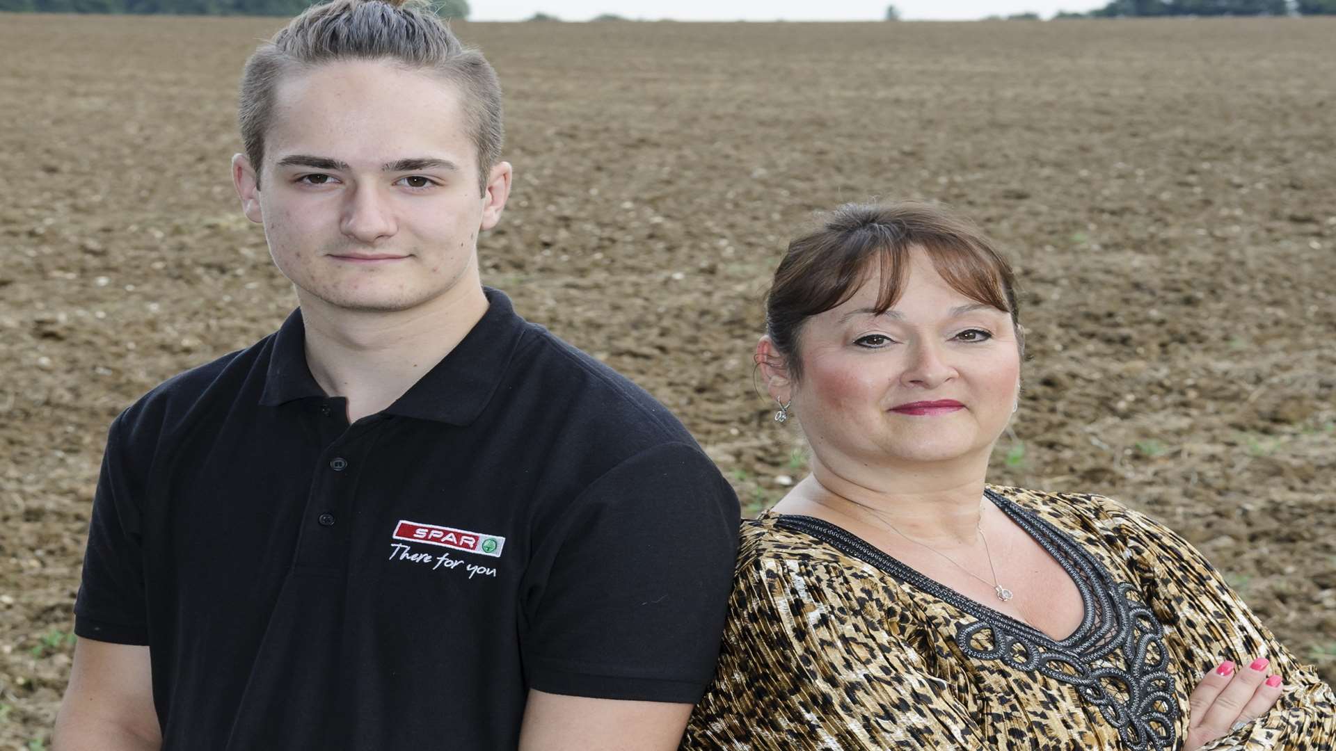 Kay Hussey with her son Oliver