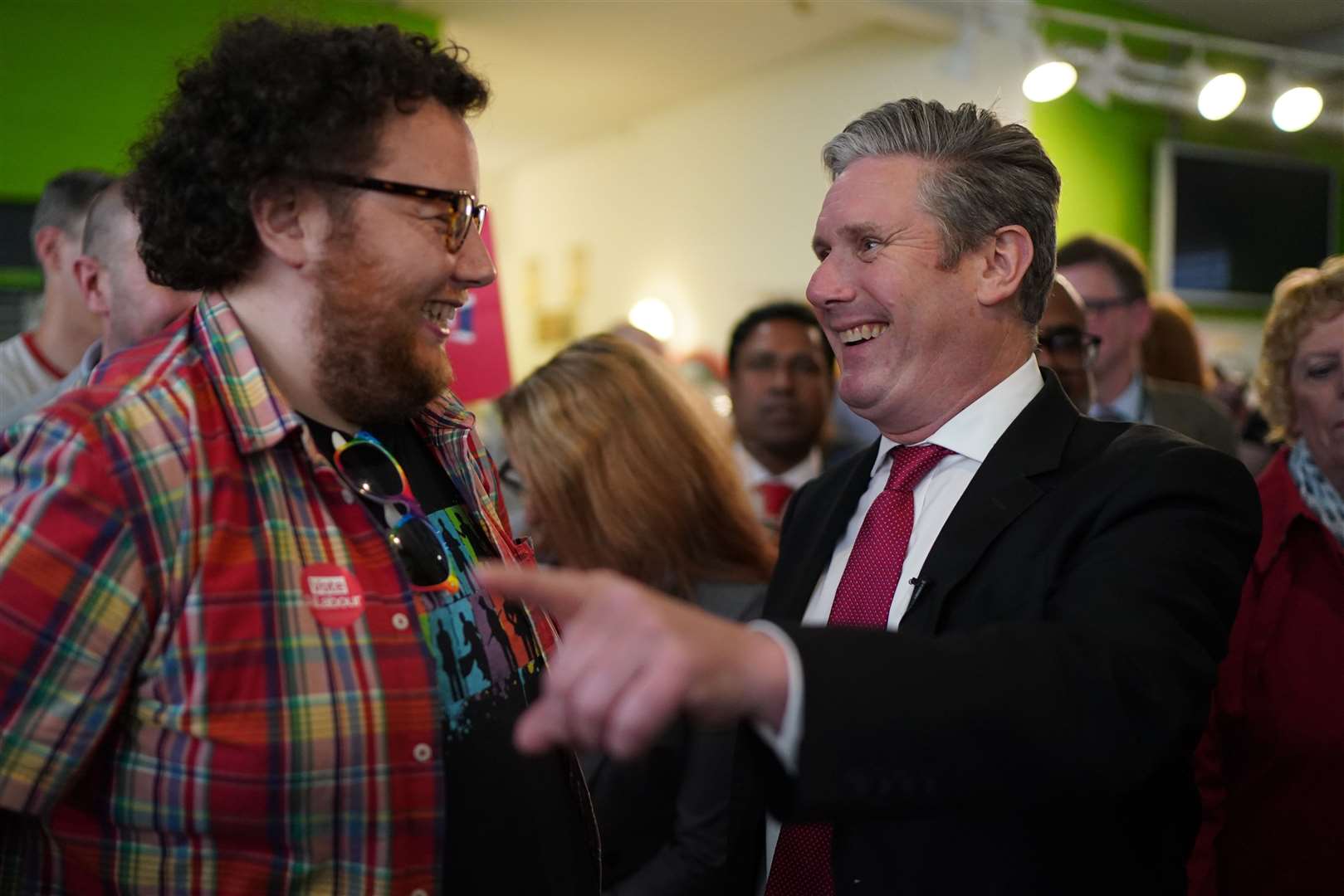 Labour leader Sir Keir Starmer campaigned in Kent on the eve of polls opening (Gareth Fuller/PA)