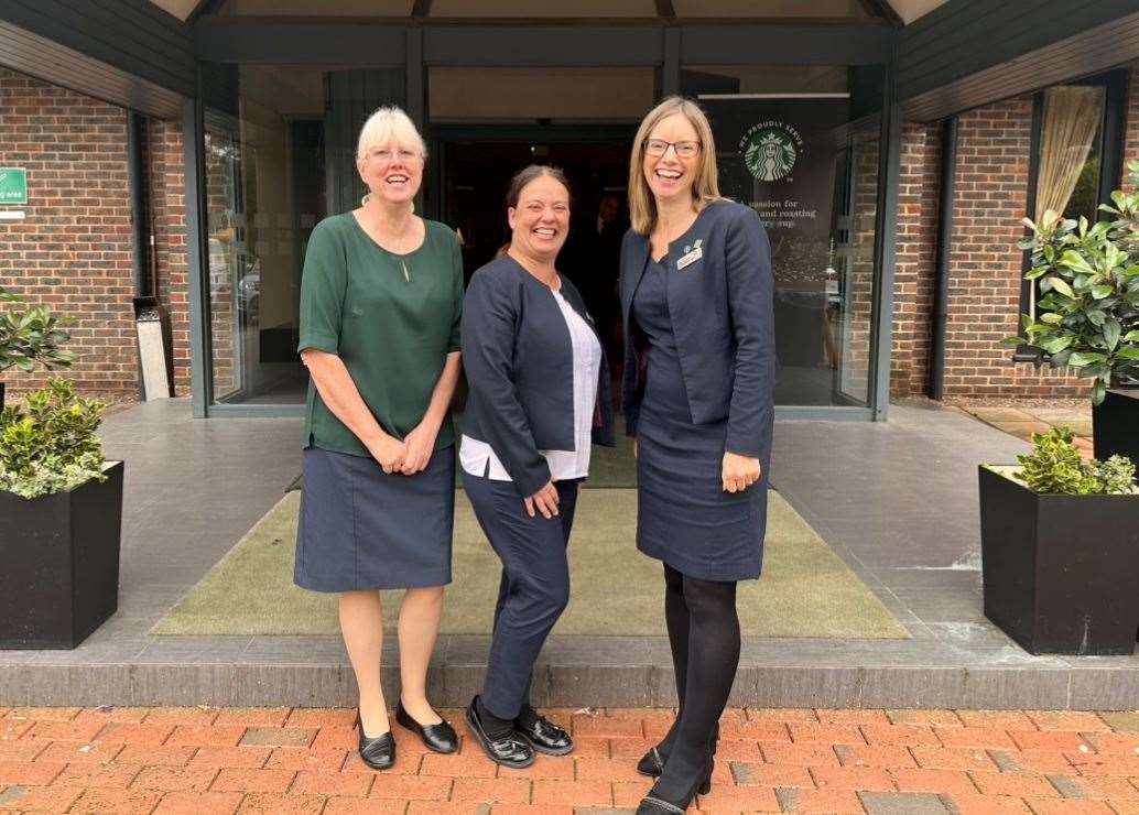 Colleagues from left: Gina Campbell, Melanie Snowden and Lisa Huggett