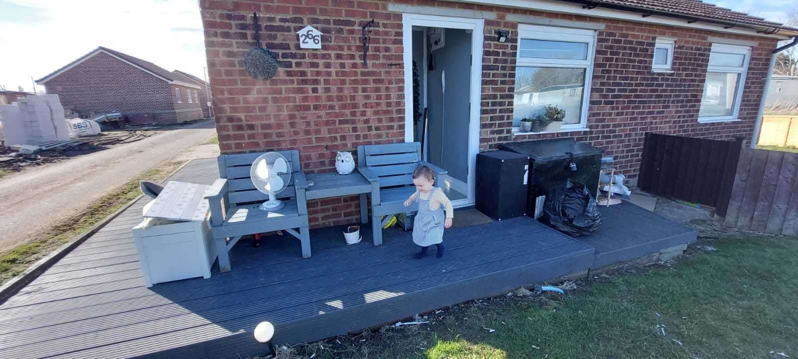 Chalet on Saddlebrook Park, Warden Bay, Sheppey, where Jazmin Sales and Daniel Joseph say they were evicted from