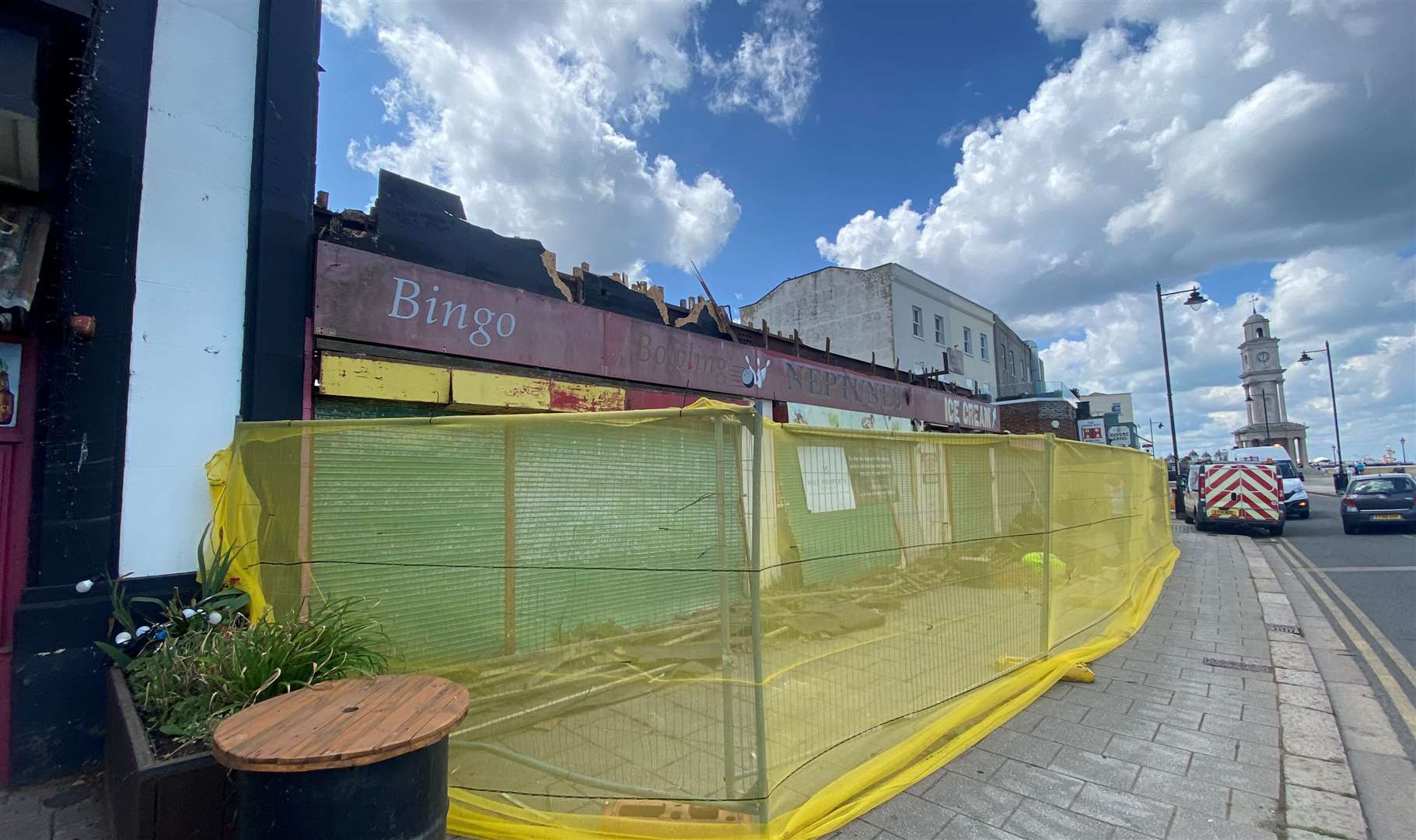 The old Neptune's Amusements site in Central Parade, Herne Bay