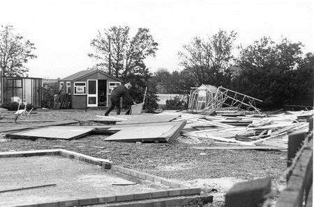 The storm caused great damage across Kent.