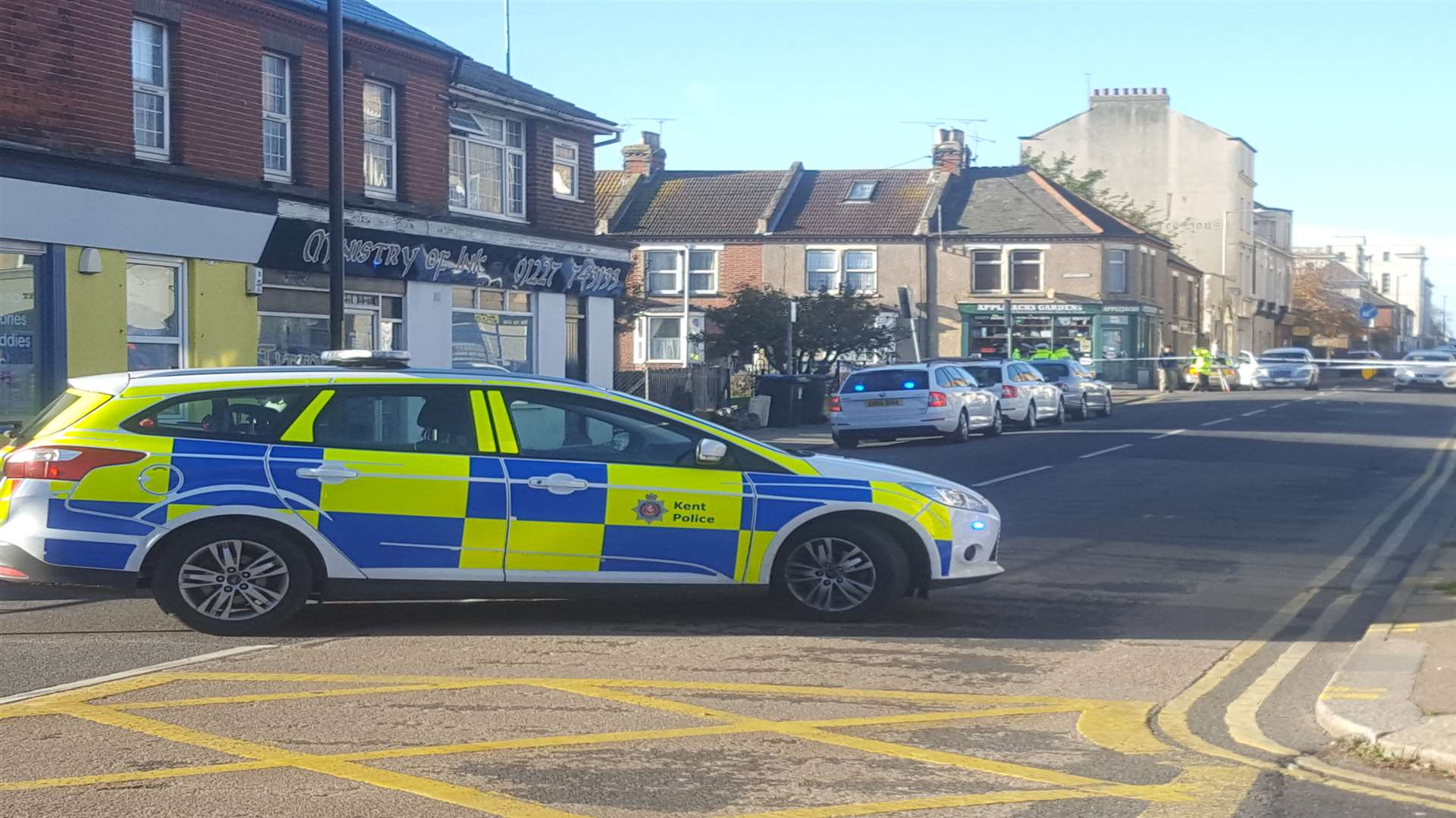 Police has cordoned off an area in Herne Bay town centre
