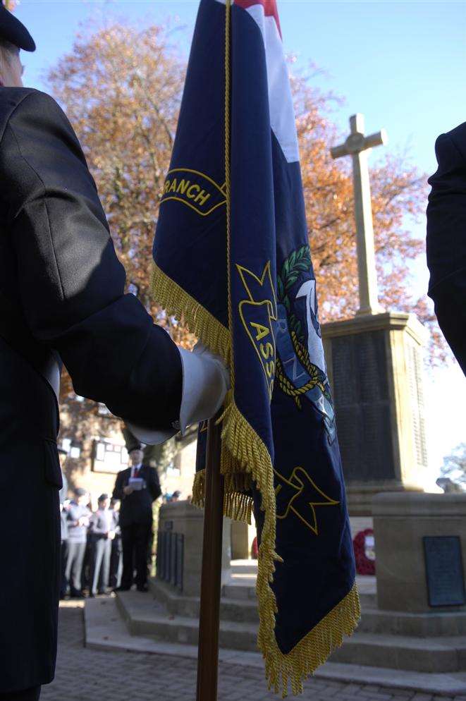 A Remembrance Day service. Library picture