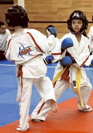 Action from the International Shotokan Karate’s Southern Tournament