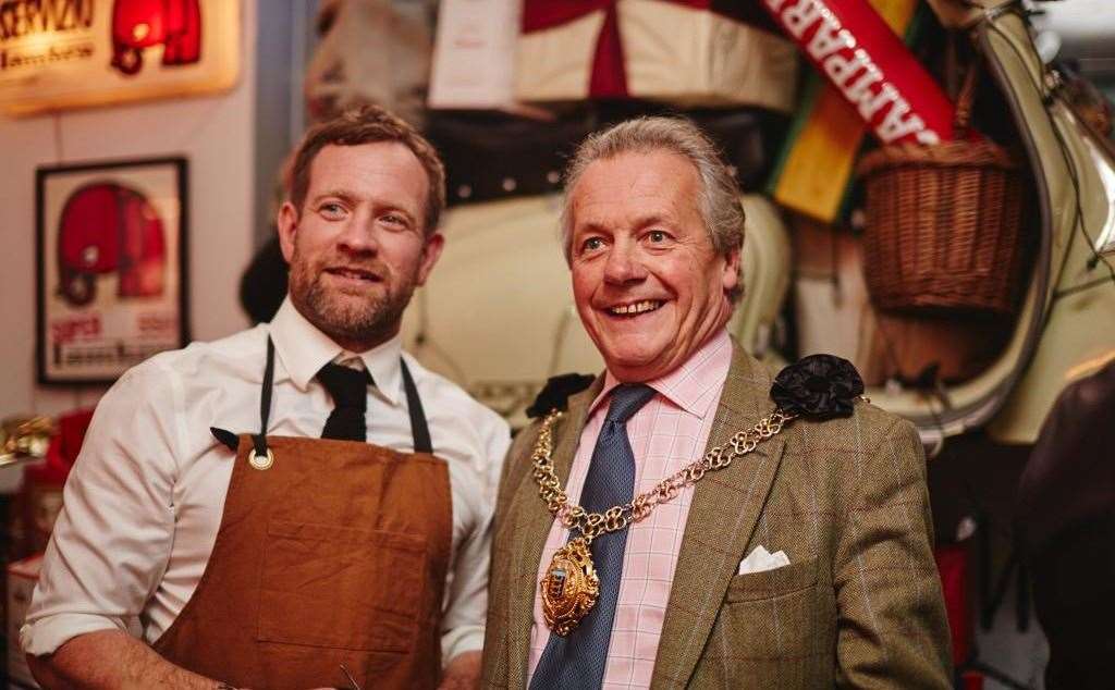 Mr Selby welcomed the town mayor Oliver Richardson to open the shop on Thursday