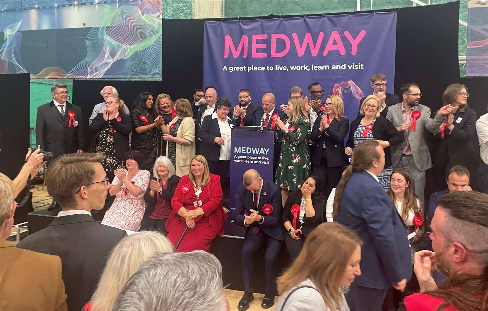 Labour took control of Medway Council after a historic night at the 2023 local elections, held at Medway Park in Gillingham