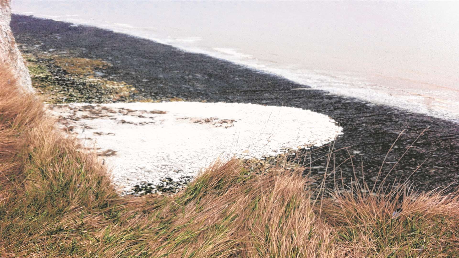 This is the second cliff fall in Kingsdown this year. Photo: Steve Rubins