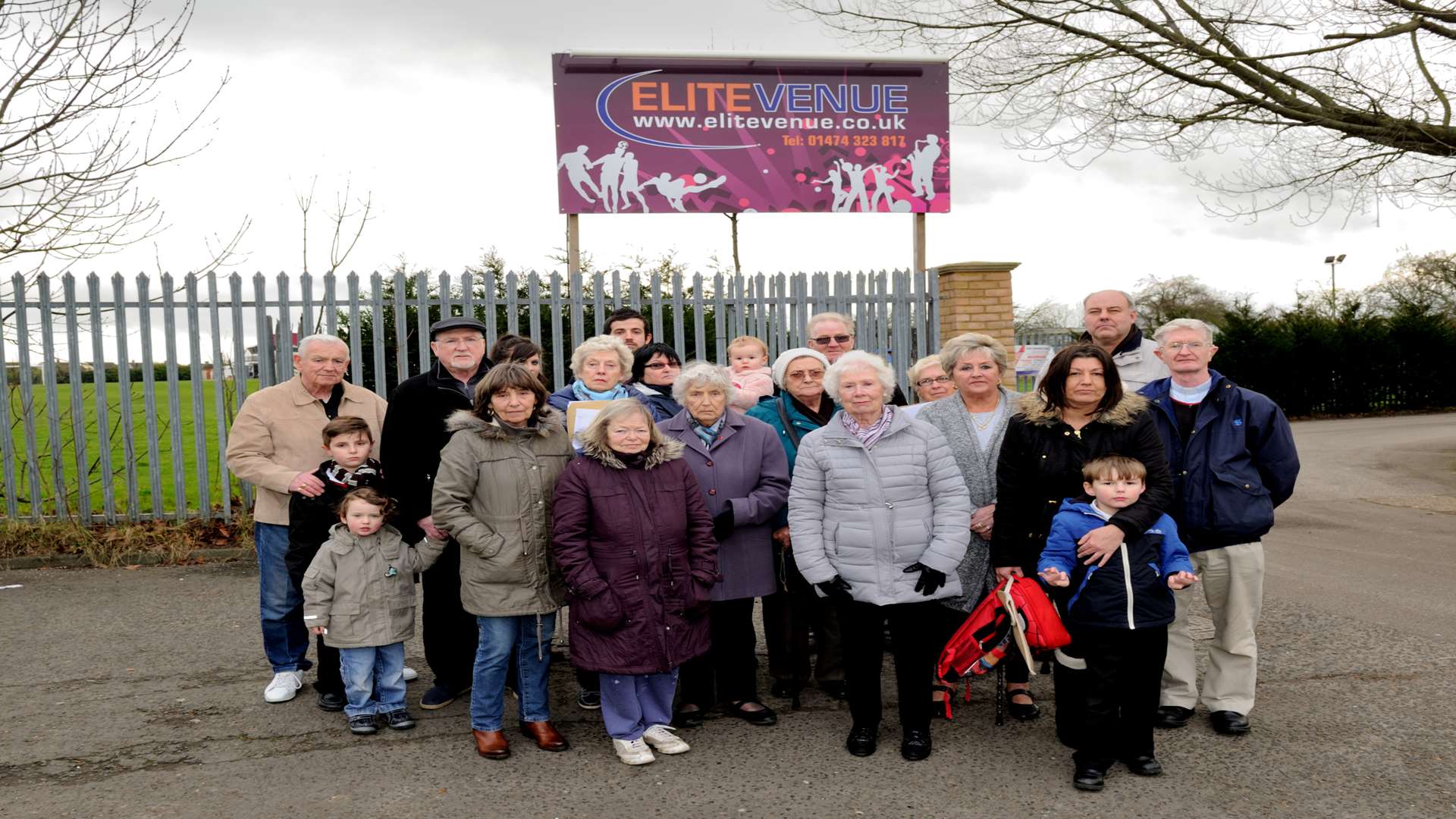 Resident outside the entrance to Elite venue, getting together to voice frustration over council decision to allow nearby Elite Venue to operate with a 3am licence.