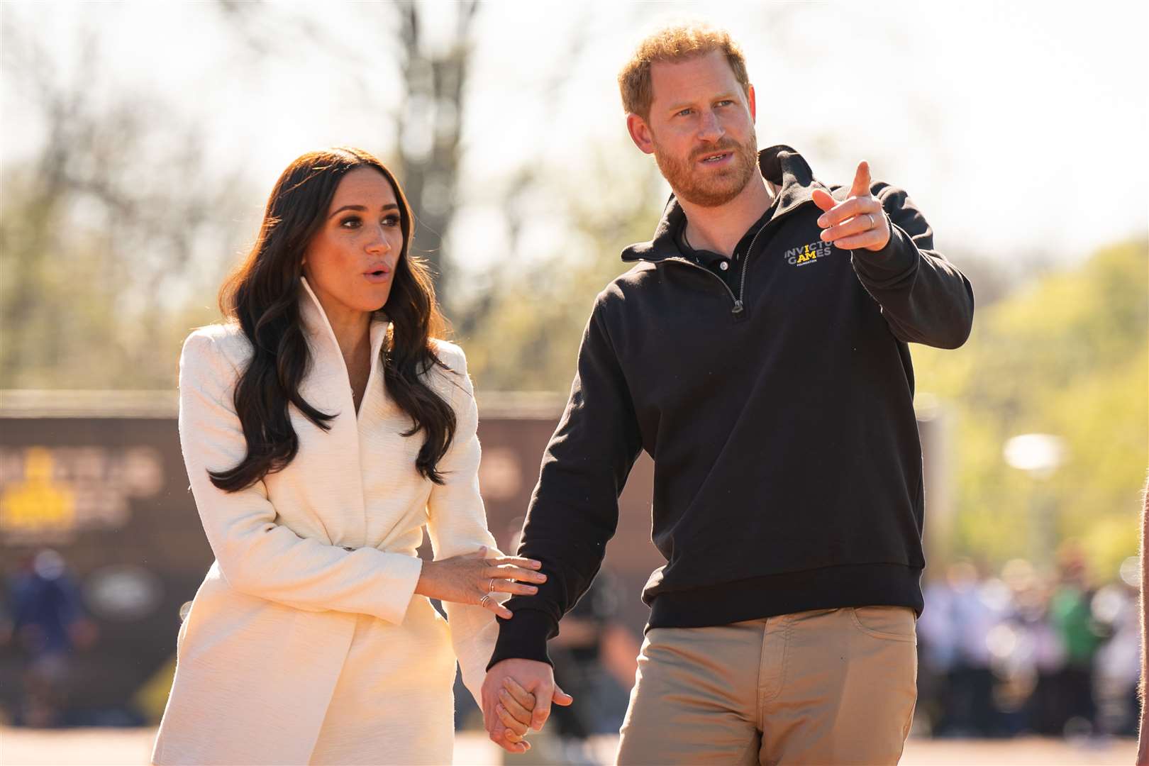 The Duke and Duchess of Sussex at the Invictus Games (Aaron Chown/PA)