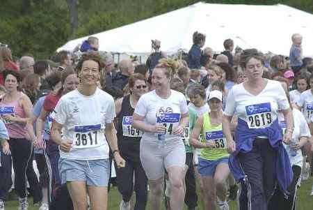 The race gets underway. Picture: JOHN WARDLEY