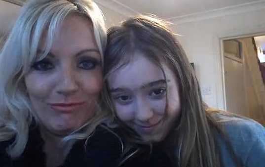 Rosie with heartbroken mum Georgina (12171136)