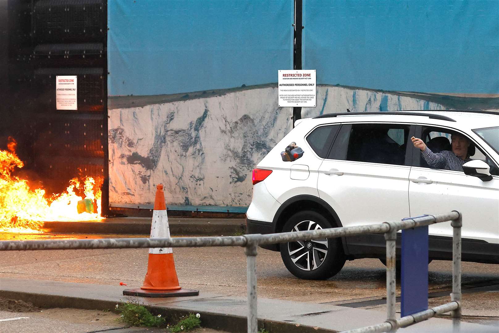 Andrew Leak has been identified as the man who attacked a Border Force centre with firebombs in Dover. Photo: REUTERS/Peter Nicholls