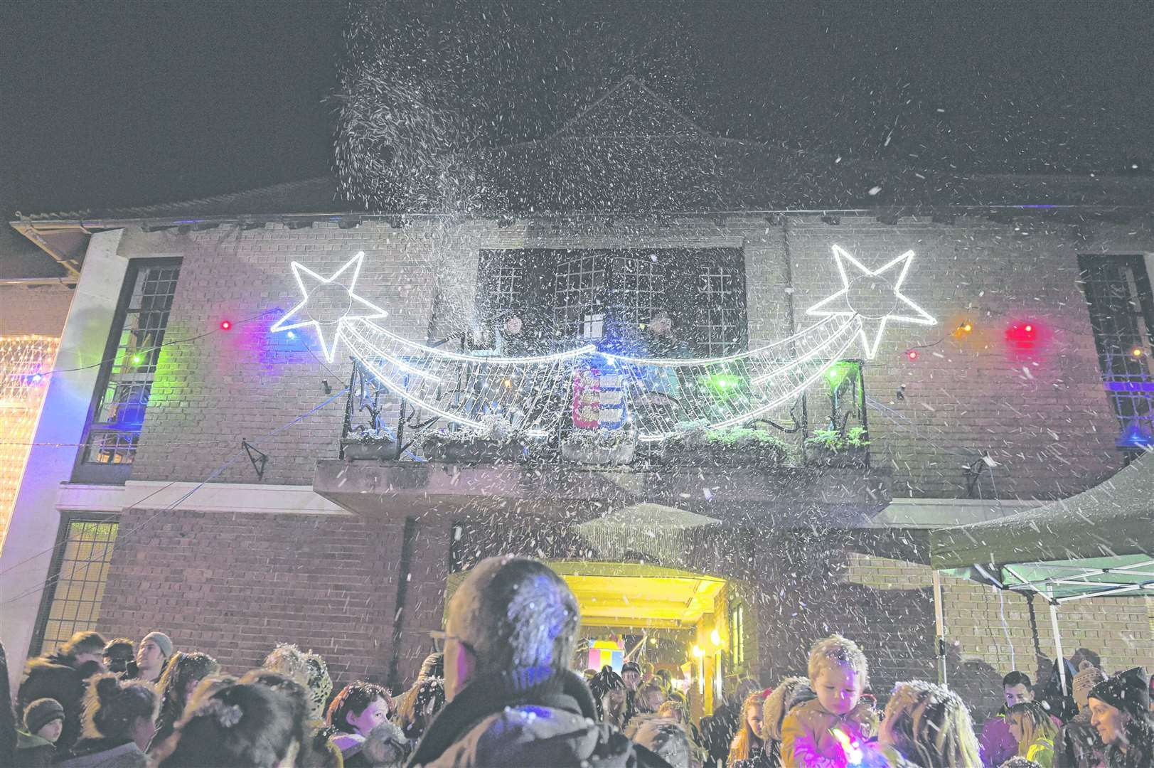 Sandwich's Christmas lights switch on. Picture: Tony Flashman