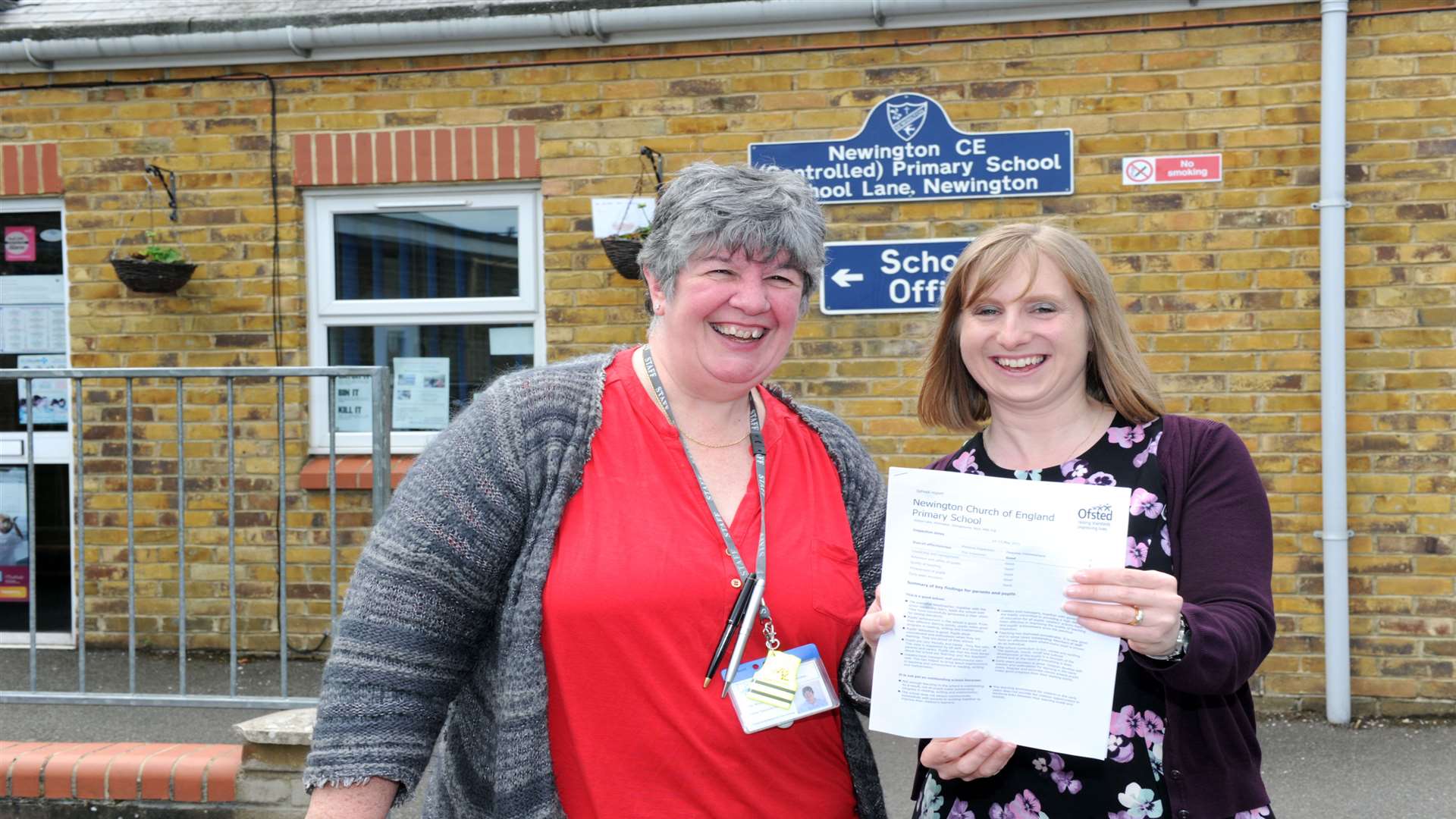 Executive head Cathy Walker with head Trudi Godfrey