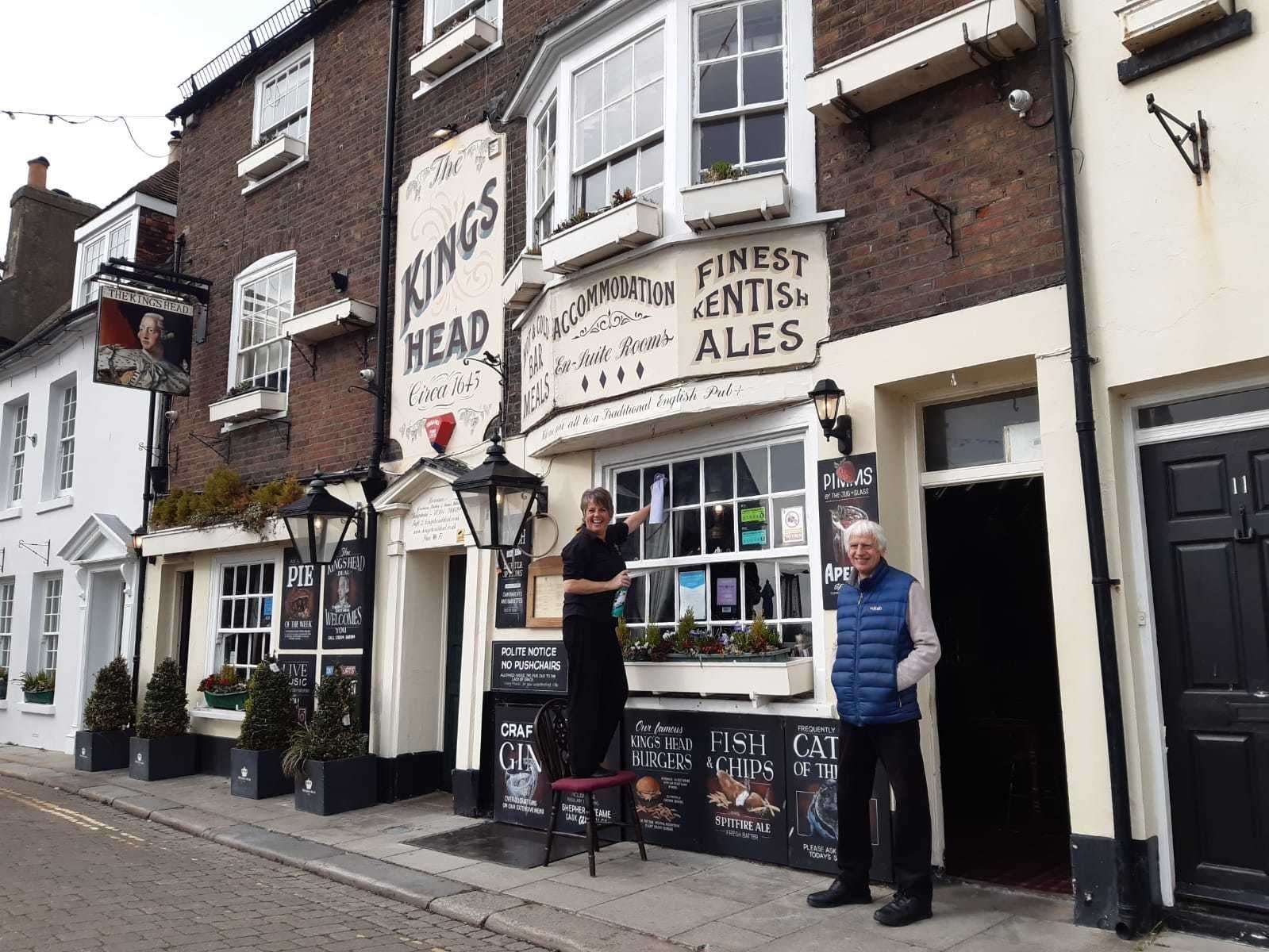 Graham Stiles and Karen at the King's Head