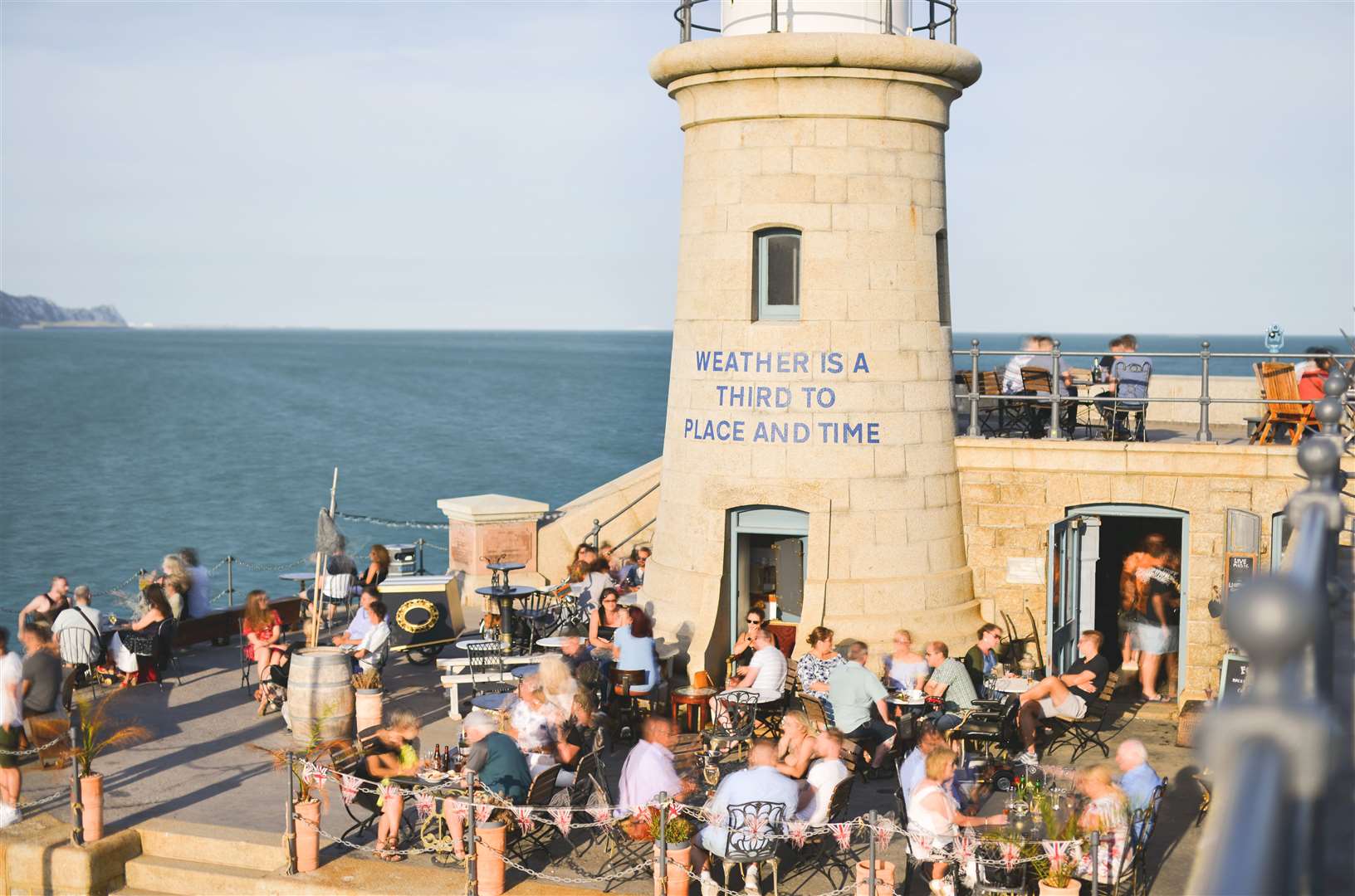 The Lighthouse Champagne Bar has been a hit with locals and visitors alike. Picture: Folkestone Harbour Arm